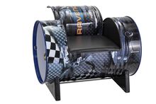 RAVENOL drum-armchair No° 2 with arms RAVENOL drum-armchair No° 2 with arms